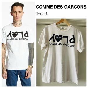 COMME des Garçons Mens / Unisex White T-Shirt